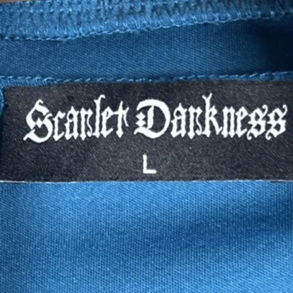 Scarlett Darkness Women's Size L 50s Inspired Pin Up Dress Dark Academia Cosplay - Picture 10 of 15